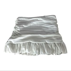 small white textured skirt